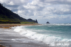 Клипарт депозитфото, море берег, курильские острова, остров кунашир