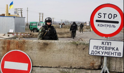 Закрыты два из трех КПП на выезде из Крыма на Украину