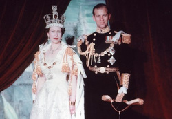 Коронационный портрет Елизаветы ll и Филипа, июнь 1953 года