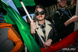 5-ая годовщина Болотной площади. Митинг на проспекте Сахарова. Москва.ЛГБТ, девушка, очки, школьники, школота, анархисты, черно-зеленые, революционеры, молодежь