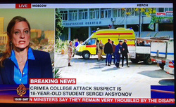 Телеканал Al Jazeera заявил в сюжете, что стрельбу устроил 18-летний Сергей Аксенов