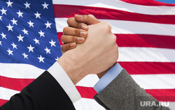Клипарт depositphotos.com, рукопожатие, флаг сша