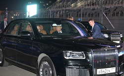 Президент РФ демонстрировал авто бренда Aurus египетскому коллеге