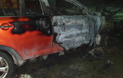Машина сгорела в ночь с 25 на 26 ноября