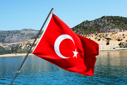 Клипарт depositphotos.com, море, турция, флаг турции, достопримечательности турции, анталья