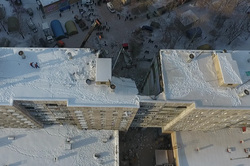 Разбор продолжился после демонтажа нависших над местом работ конструкций