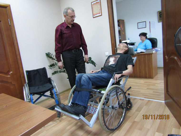 Недавно коляска прошла испытания в областном центре реабилитации инвалидов.