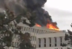 Взрыв прогремел на крыше
