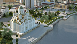 Храм Святой Екатерины планируют построить прямо на берегу Исети