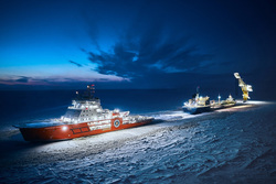 Ледоколы «Андрей Вилькицкий» и «Александр Санников» приступили к работе в Арктике