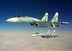 Американский самолет покинул российскую границу, испугавшись Су-27