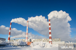 Сургутская ГРЭС-2 ПАО "Юнипро". Сургут, трубы, зима, пар, грэс 2, энергетика, экология