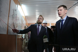 Врио губернатора Пермского края Максим Решетников проинспектировал начало строительства нового зоопарка в Перми, решетников максим, козырев илья