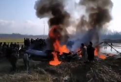 Опубликованы кадры сбитых Пакистаном индийских самолетов. ВИДЕО