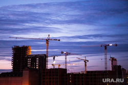 Виды Екатеринбурга, закат, жк, макаровский, вид на стройку, стройка