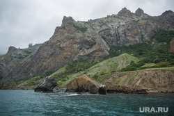 Клипарт. Коктебель, крым, природа крыма, скала голова русалки, кара даг