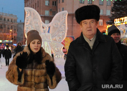 Запуск Ледового городка в эксплуатацию. Челябинск, елистратов владимир, лопаткин игорь, халикова элеонора
