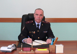 В Березовском районе назначен новый начальник — майор Дмитрий Абрамов
