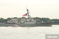 Клипарт depositphotos.com, море, американский флаг, военный корабль, эсминец сша