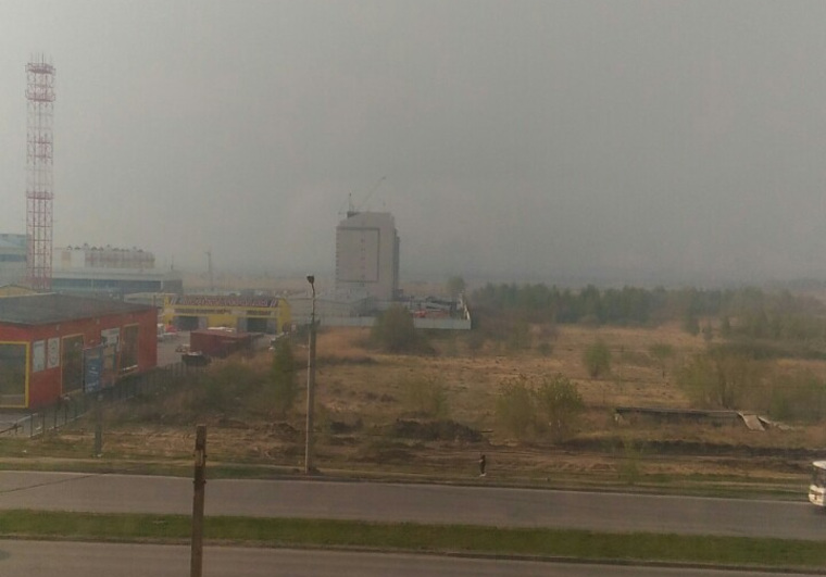 Дым и запах гари ощущаются в большинстве районов областного центра