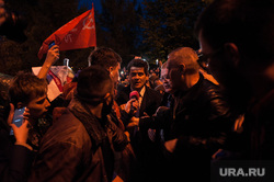 Четвертый день протестов против строительства храма Св. Екатерины в сквере у театра драмы. Екатеринбург, высокинский александр