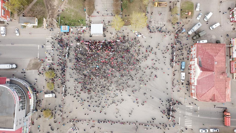 В Архангельске на митинг против полигона в Шиесе вышли около двух тысяч человек
