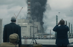 Скрины с видео "Чернобыль". Москва