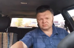 Таксист Андрей Рыбалко и раньше появлялся в соцсетях с роликами о конфликтах с пассажирами