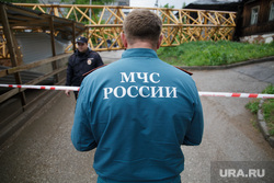 Падение строительного крана на улице Решетникова 17. Пермь, мчс, проишествие, падение крана