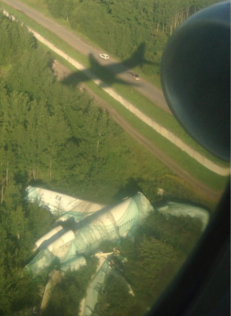 Ту-154 пять лет пролежал в поле после катастрофы