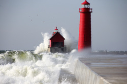 Клипарт unsplash. James Peacock, море, маяк, океан, волна, шторм