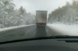 Федеральную трассу Москва-Челябинск замело снегом