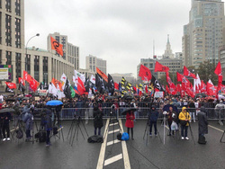 В согласованном митинге в Москве принимают участие порядка 20 тысяч человек