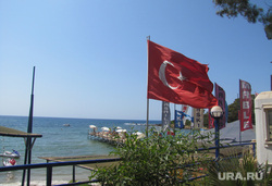 Турция, море, флаг турции