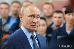 Визит Президента РФ Владимира Путина на открытие Аглофабрики ММК. Челябинская область, путин владимир