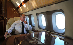 Владимир Путин приземлился в Бишкеке