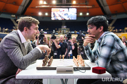 Международный фестиваль EURASIA OPEN 2019. Екатеринбург, шахматы, шахматная доска, карякин сергей, харикришна пентала, гроссмейстер
