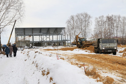 Спортивный объект в Мишкино Курганской области должны достроить за три дня
