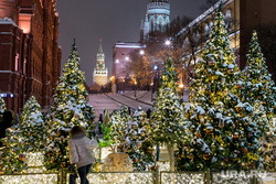 Новогодняя Москва. Москва., новогодняя елка, кремль, манежная площадь, новый год, иллюминация, манежка