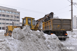 Выезд по уборке снега. Челябинск., снег, погрузчик