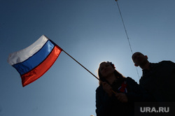 Крым. День перед референдумом., триколор, флаг россии