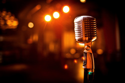 Клипарт depositphotos.com, микрофон, караоке, петь в микрофон