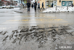 Клипарт, разное. Екатеринбург, пешеходный переход, зима, грязь, грязная дорога, грязный город