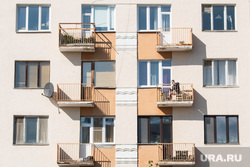 Виды Екатеринбурга, жилой дом, архитектура, конструктивизм, балкон, окно
