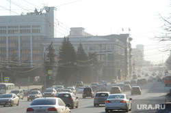 Пыль на дорогах города. Неблагоприятные метеоусловия. Челябинск, пыль в городе