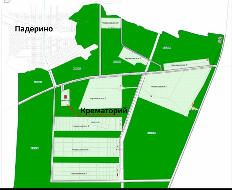 Схема червишевского кладбища в тюмени