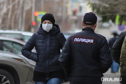 Патруль полиции на улицах города. Курган, полиция