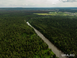 Виды с квадрокоптера. Екатеринбург, деревья, лес, река чусовая, природа
