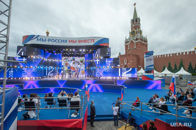 Концерт "Мы вместе" на Красной площади. Москва