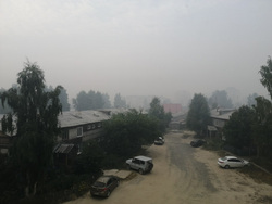 Смогом от лесных пожаров накрыло два города и целый район
